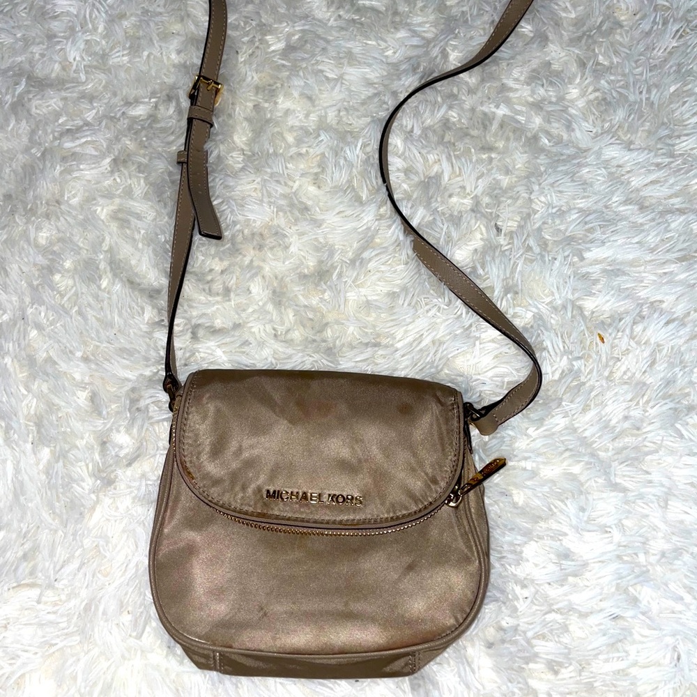 Gold Michael Kors shoulder bag